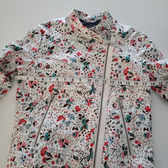 Gap floral biker Jacket size S - Picture 5 of 9